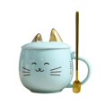 thumbnail image 1 of Cute Cat Coffee Mug w/ Lid and Spoon, 1 of 4