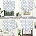 thumbnail image 4 of DriftAway Geo Trellis Blackout Room Darkening Thermal Insulated Tie Up Adjustable Balloon Rod Pocket Curtain for Small Window 45 Inch by 63 Inch Gray, 4 of 8
