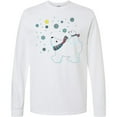 thumbnail image 3 of Inktastic Christmas Polar Bear and Cub with a Star Long Sleeve T-Shirt, 3 of 5