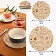 thumbnail image 3 of SKYSONIC Coffee Cups Coffee Grinders Coffe Bean Trivet Pot Holder Set of Potholders for Kitchens 100% Cotton Thread Weave Trivets Kitchen Trivet for Table Countertop Protector Hot Pads Pans Mats, 3 of 7