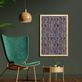 thumbnail image 2 of Tribal Wall Art with Frame, Striped Abstract Pattern with Creative Triangles Art, Printed Fabric Poster for Bathroom Living Room, 23" x 35", Cinnamon Black Teal, by Ambesonne, 2 of 2