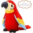 thumbnail image 2 of Talking Parrot Plush Toy Electric Funny Plush Bird Toy Repeats What You Say Waving Wings Cartoon Plush Interactive Toy Plush Stuffed Animal Toy for Kids Early Learning Creative Christmas Birthday Gift, 2 of 7