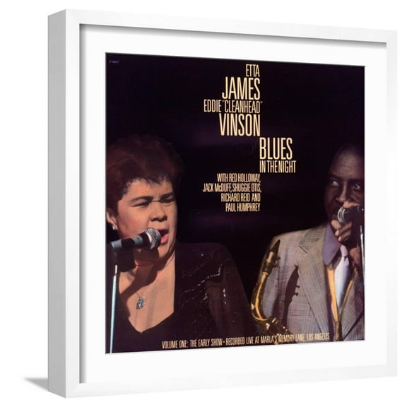 Art.com Etta James - Blues in the Night, Vol.1: the Early Show Art Print, White Frame Wall Art, 21" x 21"