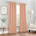 thumbnail image 6 of Blackout Curtains Window Curtain for Bedroom Living Room 1 Panel 82"x52" Orange Block, 6 of 8