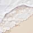 thumbnail image 4 of Womens High Waist Panties, Soft Lace Underwear with Stretchy Fabric, Comfortable Everyday Briefs, White, 1-Pack,Size L, 4 of 9