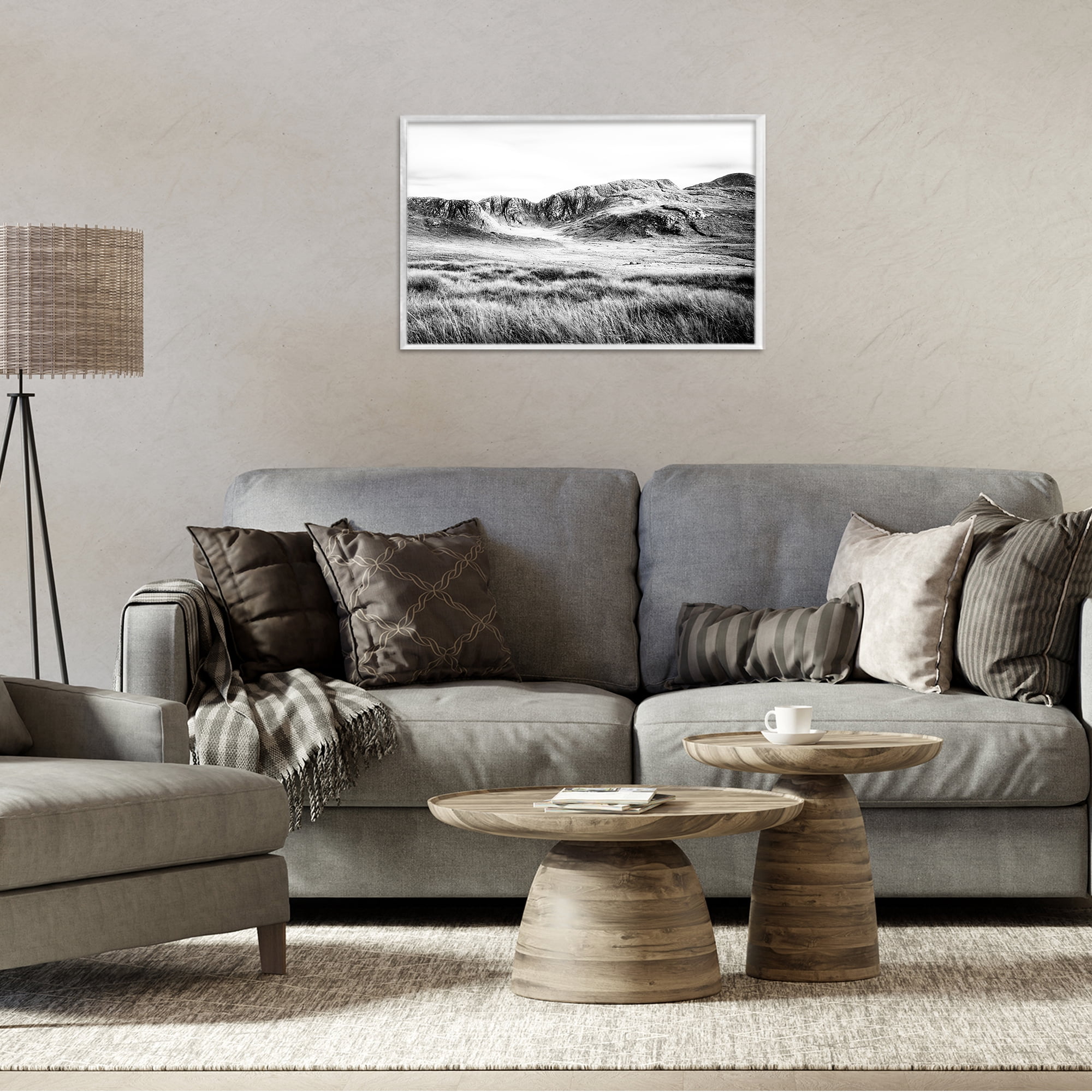 Stupell Industries Magnificent Countryside View White Framed Giclee Art, design by Andy Amos