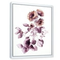 thumbnail image 3 of Designart 'Purple Wildflowers On White III' Traditional Framed Canvas Wall Art Print, 3 of 5