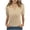 Khaki Womens Tops, variant on Golf Shirts for Women Short Sleeve Collared Tops Womens V Neck Polka Dot Pullover Summer Blouses Mother Day Gifts