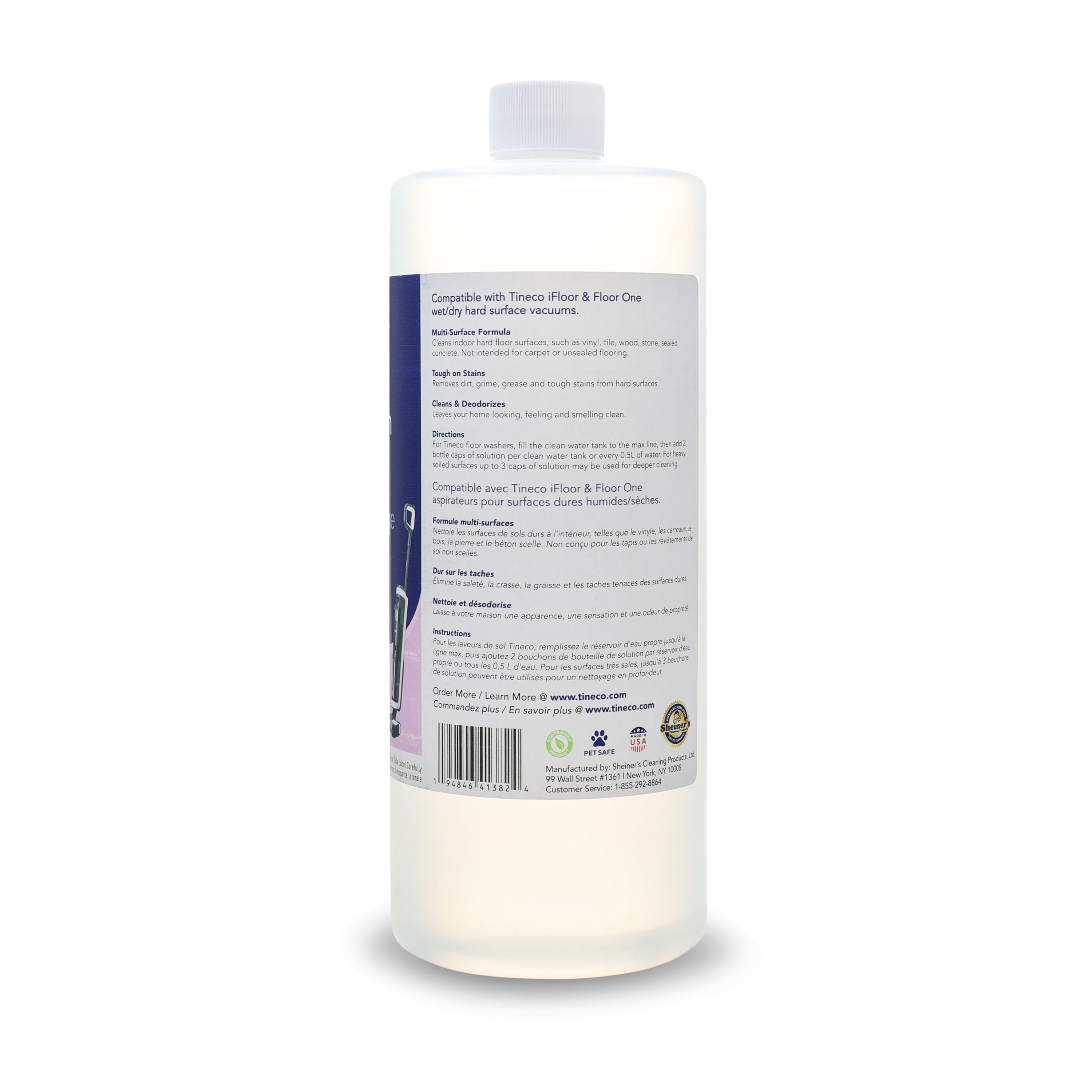 Liquide de nettoyage for sols, 500ML, Compatible avec Tineco FLOOR ONE S3  IFloor3 IFLOOR Breeze FLOOR ONE S5 : : Epicerie