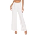 thumbnail image 1 of Sunloudy - Pantalones rectos casuales para mujer con bolsillos, pantalones largos de negocios de cintura alta de color sólido a la moda Sunloudy  moda, 1 of 8
