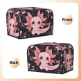 thumbnail image 3 of Lsque Chibi Axolotl Sakura Fantasy Print 2 Slice Toaster Cover , Kitchen Appliance Dustproof Protector , Toaster Protector Dustproof Kitchen Appliance Cover, 3 of 7