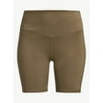 thumbnail image 3 of Free Assembly Women's High Waisted Bike Shorts, 3 of 6