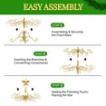 thumbnail image 5 of UBesGoo 3ft Wrought Iron Christmas Tree, Metal Display Stand for Holiday Decor, Indoor Outdoor Use, Gold, 5 of 8