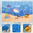 thumbnail image 2 of AKASISRUG Kids Rugs for Playroom,110.2"X78.7" ABC Alphabet Whale Kids Rug,Non-Slip Ocean Kids Rug Play Mat,Washable Educational Classroom Rug Kids Area Carpet for Kids Room Bedroom Nursery Playroom, 2 of 6