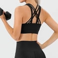 thumbnail image 2 of Women Ladies Solid Color Sports Running Bra Underwear Casual Seamless Fitness Bras Crop Tops, 2 of 4