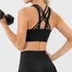 thumbnail image 2 of Women Ladies Solid Color Sports Running Bra Underwear Casual Seamless Fitness Bras Crop Tops, 2 of 4