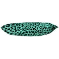 thumbnail image 3 of Everything Comfy Leopard Print Decorative Pillow, 16x6 Inch, Teal,, 3 of 4
