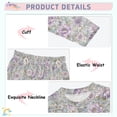 thumbnail image 2 of Boys Pajamas Girls Pajama Retro Flowers Cute Comfortable Cotton Two-piece Pajama Set, 2 of 7
