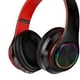 thumbnail image 3 of Auriculares inalámbricos Macarena 7 colores Bluetooth 5.0 estéreo 8D Negro + rojo, 3 of 8