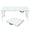 White, variant on Holaki Portable Plastic Folding Table 4Ft/6Ft/8Ft Heavy Duty White Black Picnic Dining Table Fold-in-Half for Camp Party Kitchen Indoor Outdoor,Black