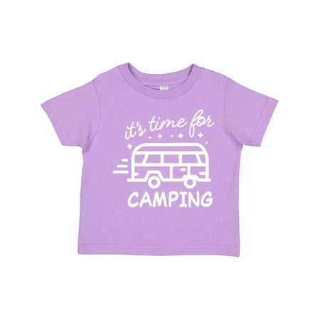 

Inktastic It s Time for Camping with Camper Boys or Girls Toddler T-Shirt