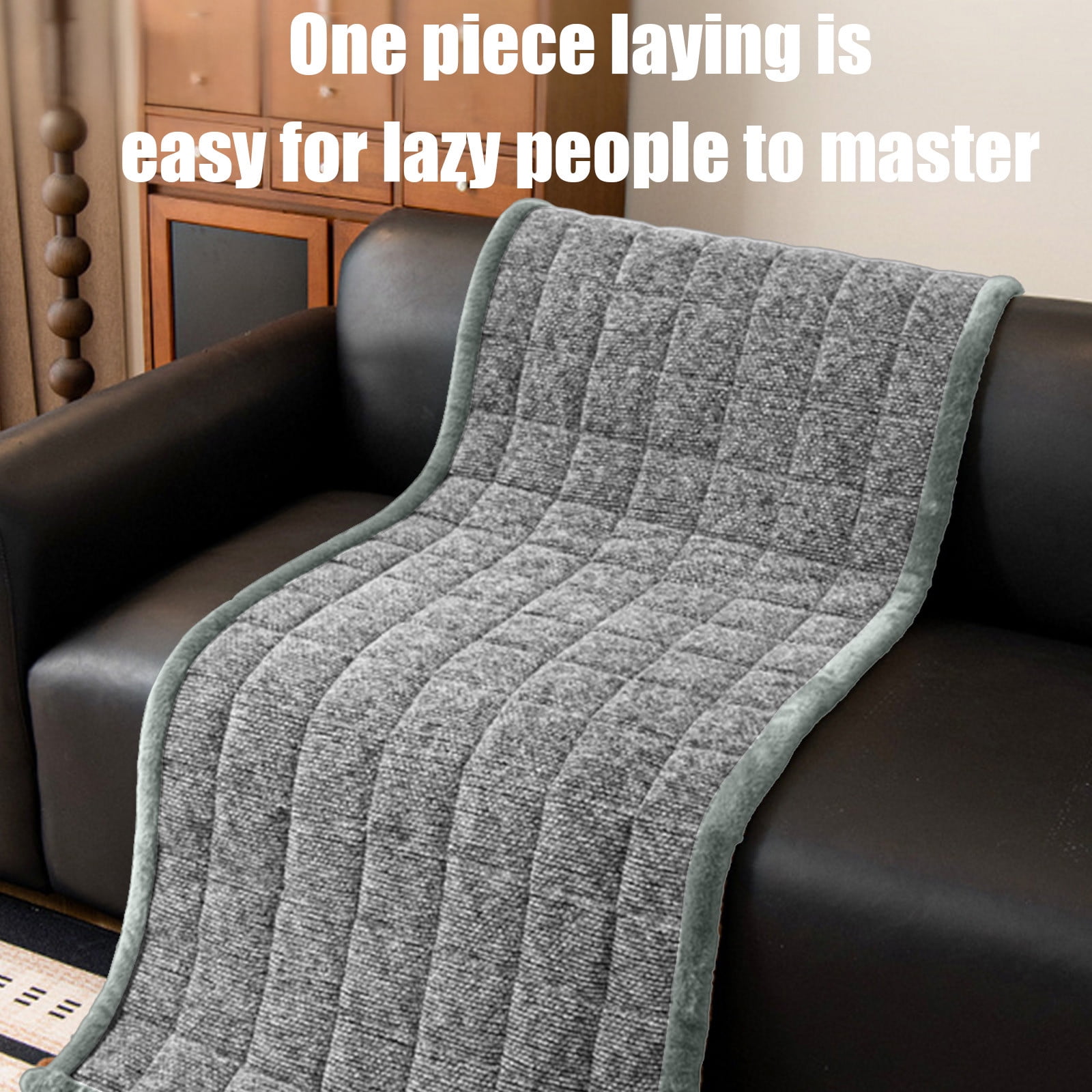 Non-Slip Sofa Cushion Non-Slip Sofa Cushion, Thick Plush Quilted Bench Pad, Warm Seat Cover for Couch and Chair, 51x20 Inches, Gray Thick Bench Pad