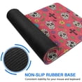 thumbnail image 6 of Long Mouse Pads for Desk,Red Skull Flower Cross Pattern Desk Mats on Top Of Desks, Desk Mouse Pad Extra Large with 3mm Non-Slip Base and Stitched Edge for Gaming,Office,Work,Home 31.5"x11.8", 6 of 6
