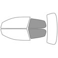 thumbnail image 2 of Rvinyl Window Tint Kit Compatible with Volkswagen GTI 2010-2014 (2 Door) - Back Precut Kit - 50%, 2 of 8