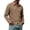 Brown, variant on Mens Button down Shirts Comfortable Textured Business Casual Shirt Plain Collared Long Sleeve Dress Shirt(White,3X-Large)