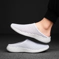 thumbnail image 5 of GrmtClth Unisex Slip On Mules Breathable Mesh Casual Slippers Lightweight Non Slip Walking Shoes Comfortable Backless Loafers Outdoor Slide Sandals, 5 of 10