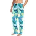 thumbnail image 2 of FORMRS Mens Pajama Pants with Pockets Cotton Sleepwear Lounge Bottoms Sizes S-2XL, Vibrant Cat Pattern, 2 of 7