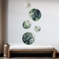thumbnail image 3 of Designart "Marbled Dreamscape Green and Blue IV" Modern Geometric Metal Wall Art Set of 5 Piece, 3 of 5