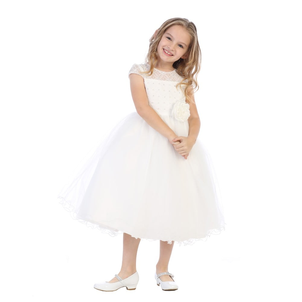 walmart ivory flower girl dresses