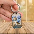thumbnail image 3 of Shetland Sheepdog Proud Dad Happy Father's Day Stainless Steel Keychain Sheltie Dog Lover Gifts Collar Charm Tag Keyring - 02008, 3 of 5