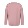 thumbnail image 5 of TQWQT Plus Size Tunic Tops for Women 4x-5x Trendy V Neck T Shirts Solid Color T-Shirt Long Sleeve Tops Loose Casual Blouses Pink L, 5 of 6