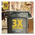 thumbnail image 4 of Vented Round Brute Container, 32 gal, Plastic, Blue | Bundle of 2, 4 of 9