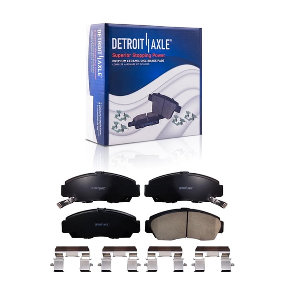 Detroit Axle - Front Brake Pads for Honda Accord Acura TL TSX CL RL, Ceramic Brake Pads w/ Hardware Replacement