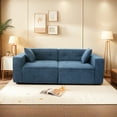 thumbnail image 4 of Modern Pine Wood 3-Seat Sofa with Soft Seats / Multi-Purpose Sofa for Everyday Use, 4 of 6