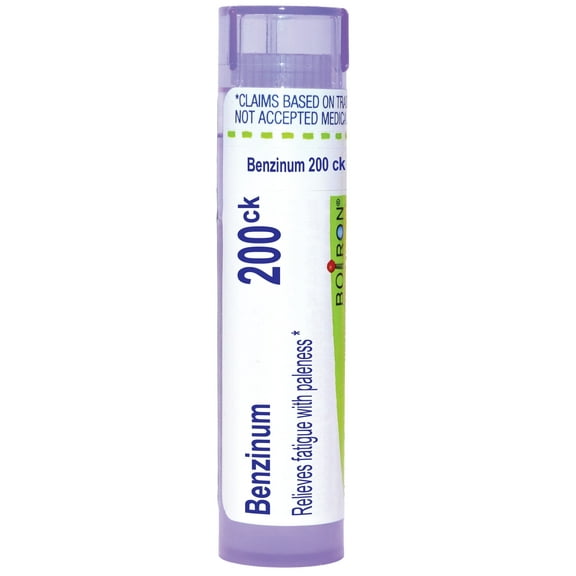 Boiron Benzinum 200CK, Homeopathic Medicine for Fatigue With Paleness, 80 Pellets