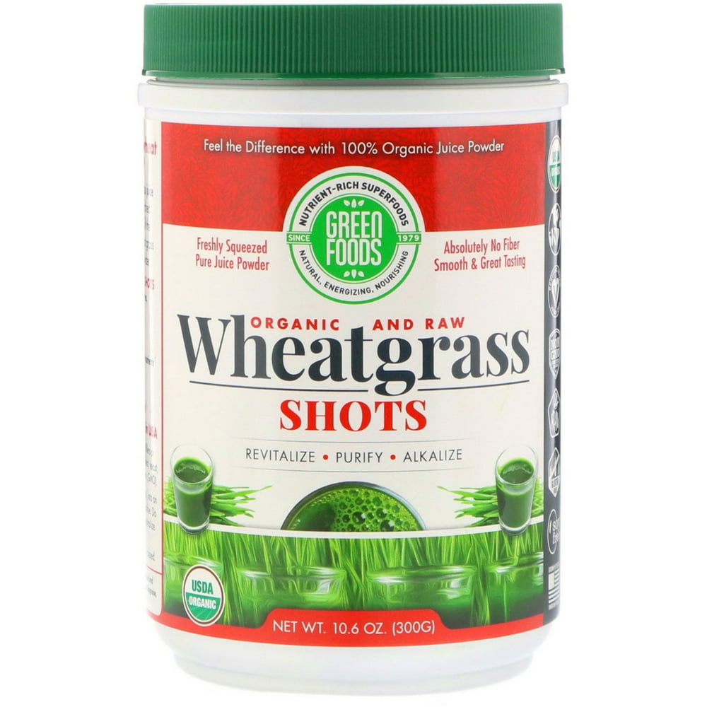 Green Foods Organic and Raw Wheat Grass Shots 10.6 oz