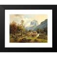 thumbnail image 2 of Josef Thoma 18x14 Black Modern Framed Museum Art Print Titled - Motif from Tyrol, 2 of 5