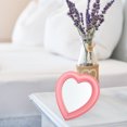 thumbnail image 3 of Miangastore Heart Shape Mirror Tabletop Makeup Mirror Creative Standing Wall-mounted Mirror, 3 of 8