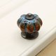 thumbnail image 2 of Armario de estilo calabaza redondo Zulema Azul Perillas de extracción de calabaza, 2 of 7