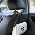 thumbnail image 3 of Gancho para reposacabezas de coche, 2 piezas, gancho universal rojo para asiento trasero con soporte para teléfono, gancho de almacenamiento para coche, accesorios multifuncionales para automóvil JM, 3 of 5