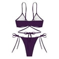 thumbnail image 4 of WILLBEST Traje de Baño Dama conjunto de Bikini de Mujer Tanga Bikini de Dos Piezas Traje de Baño Ajustable Sexy Traje de Baño con Anillo, 4 of 4