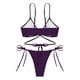 thumbnail image 4 of WILLBEST Traje de Baño Dama conjunto de Bikini de Mujer Tanga Bikini de Dos Piezas Traje de Baño Ajustable Sexy Traje de Baño con Anillo, 4 of 4