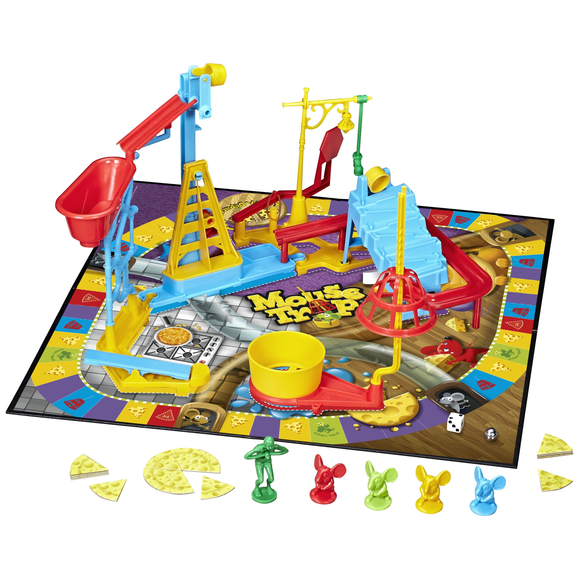 Mouse Trap Kids Board Game, Kids Game for 2-4 Players, Ages 6 and up