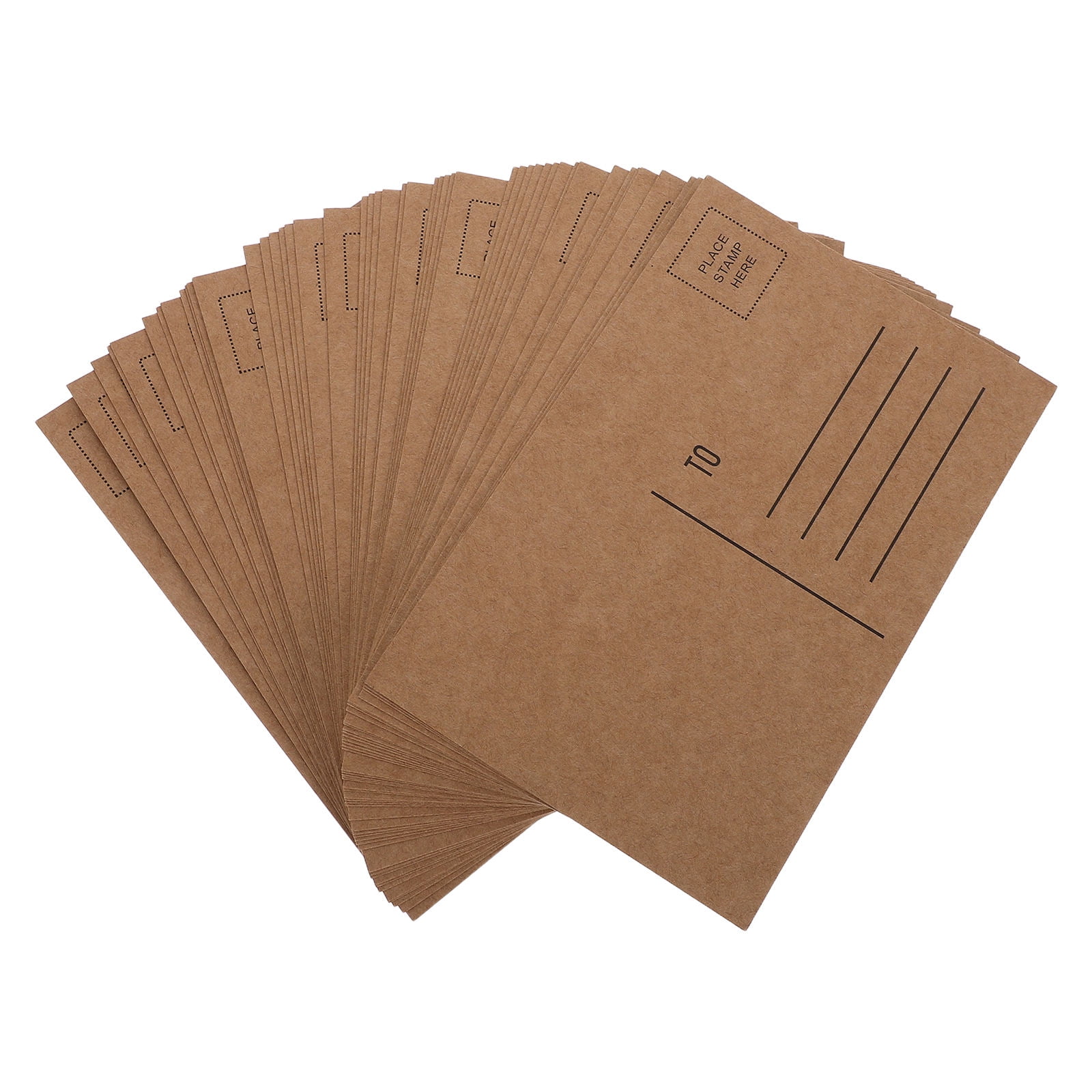 Alasum 100-Pack Light Brown Postcard Mailers with Strong Adhesive Seal for and Bulk Shipping