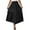 Black, variant on fheaev Flowy Skirt for Women Summer Cotton Linen Ankle Skirt Swing A Line Pleated Maxi Skirt Casual Elastic High Waist Beach Vacation Holiday Long Skirts