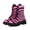 Hot Pink, variant on Women's Black and White Hypnotic Swirl Combat Boots,Comfort Lug Sole, Gothic Punk Optical Illusion Lace-Up Platform Ankle Boots with Inside Zipper for Festival, Rave, Club Wear